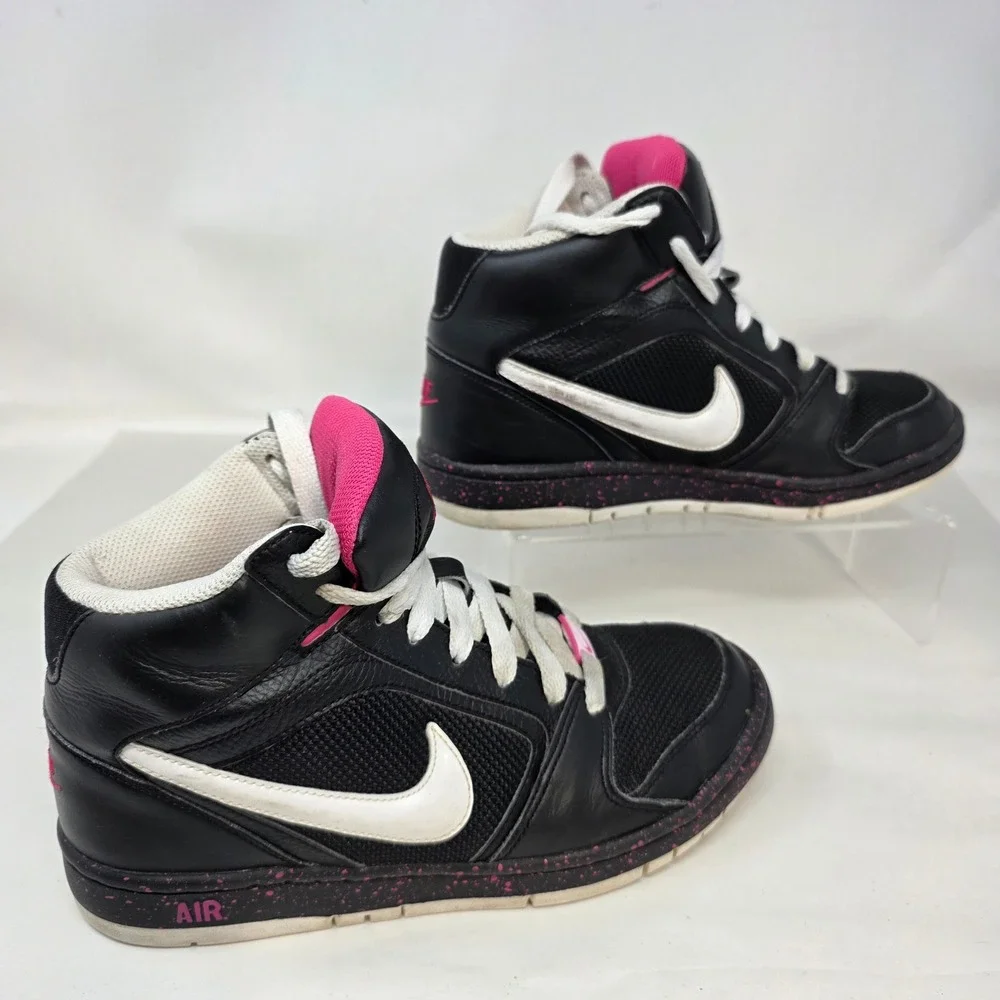 Nike Air Prestige III High Top Womens 7 Black Pink White 334480-026 Good